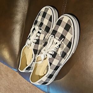 Vans, Checkered - black/white, tie shoes - no box